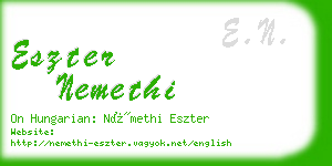 eszter nemethi business card